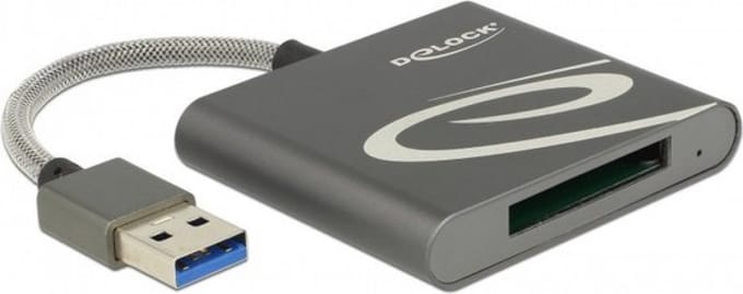 DeLOCK USB Cardreader met USB-A connector en 1 kaartsleuf - voor XQD - USB3.0