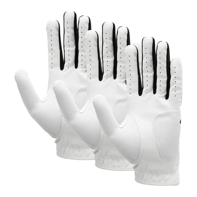 Nike Dura Feel X Golfschoenen (Verpakking van 3) (Wit/Zwart)