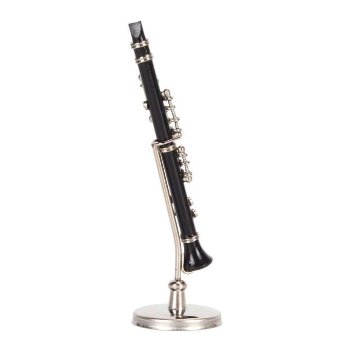 Miniatuur Klarinet Model met Standaard en Koffer Muziekinstrumenten Klarinet Model Display voor Bureau red