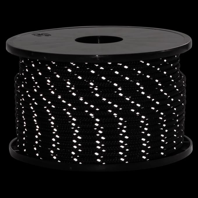 vidaXL - Tentscheerlijn - met - reflecterende - strips - en - spanners - 50 - m - 5 - mm