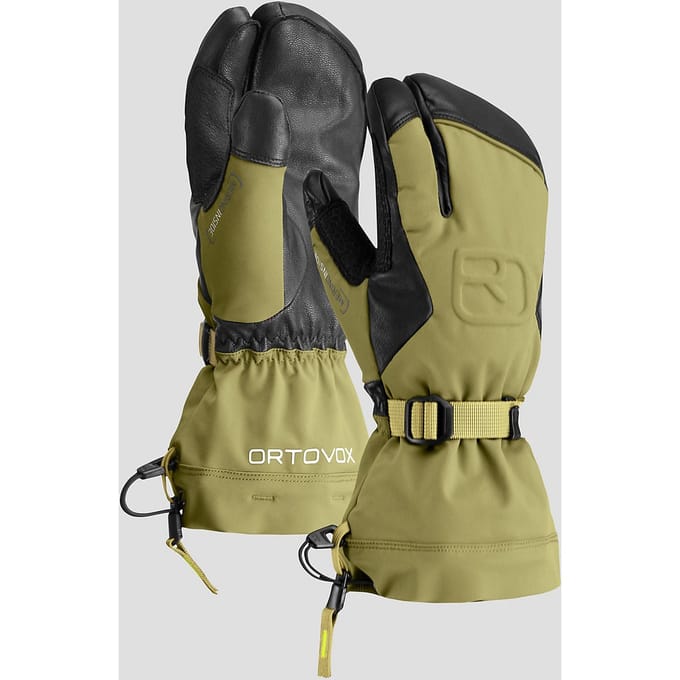Ortovox Merino Freeride 3 Finger Wanten groen