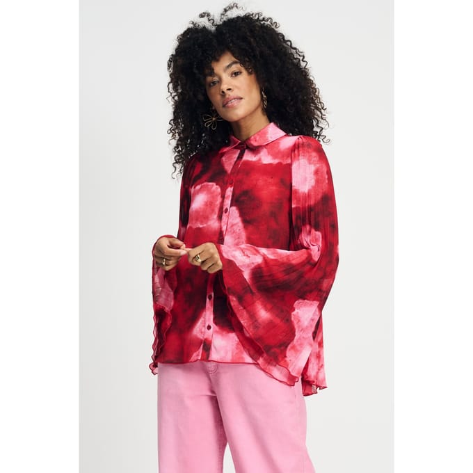 POM Amsterdam Blouse - Summer Bliss Red Größe: 36 | Longsleeves Outlet | Damen | Rot