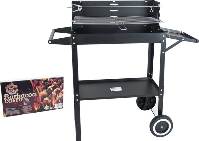Gerimport - Barbecuewagen - Luxe - Robuust & Ruim Grilloppervlak - 81x27x87 cm
