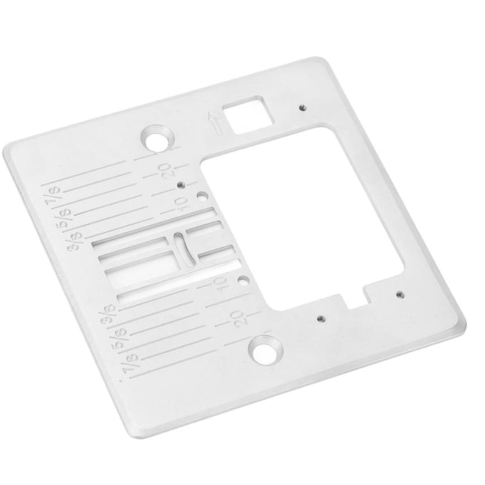 Plaque à aiguille de machine à coudre Acier Q235 Plaque à gorge Remplacement pour 3321 3323 Talent Accessoire de couture white