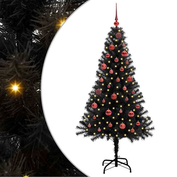 vidaXL - Kerstboom - Zwart - 150 - cm - PVC