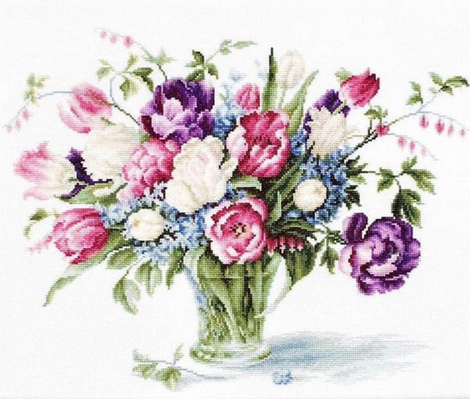 Luca S borduurpakket Tulips B2261