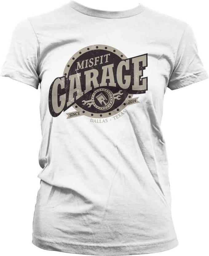 Misfit Garage Dames Tshirt -S- Piston Sign Wit