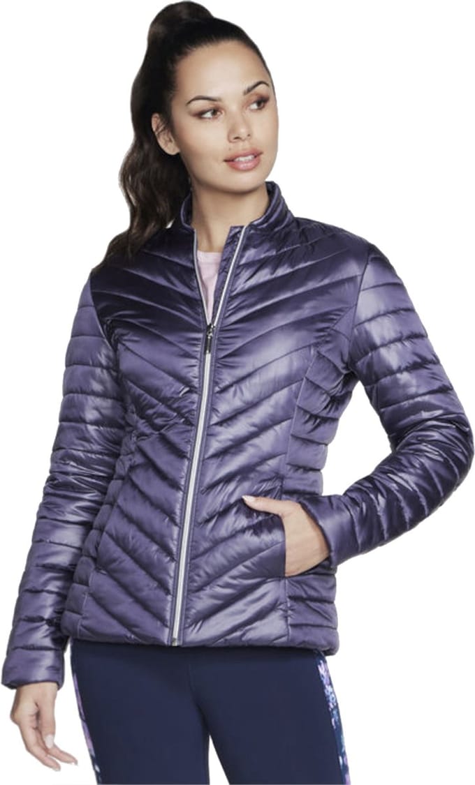 Skechers GO Shield Shine Jacket, Vrouwen, Purper, Jasje, maat: M