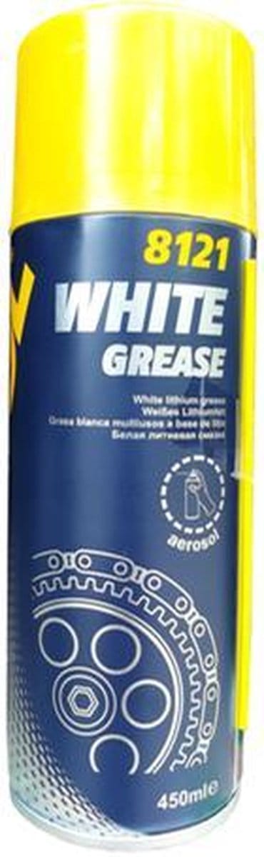 Mannol White Grease | Smeervet spuitbus | 450ml | De Oliereus