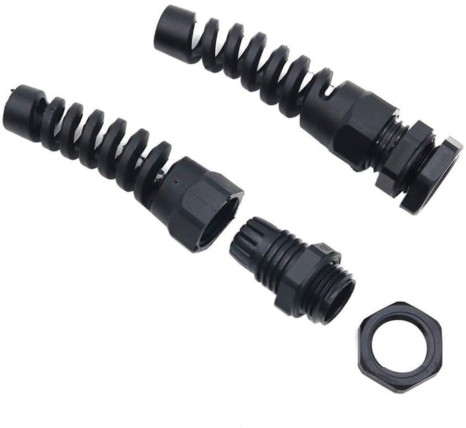Dailygoods - Set van 20 Waterdichte M12 Kabelconnectoren met Trekontlasting