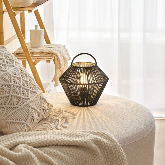Paulmann Pauleen LED-tafellamp Boho Glow E27 max. 20W Zwart