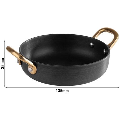 GGM Gastro (6 Stück) Serviertöpfchen - CASTORO - Aluminum - 0,3 Liter - Ø 135mm - Grau
