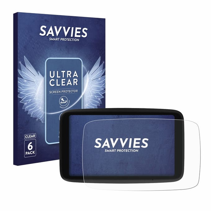 Savvies - Screenprotector voor TomTom GO Advanced - Folie Beschermfolie transparant 6 Stuks