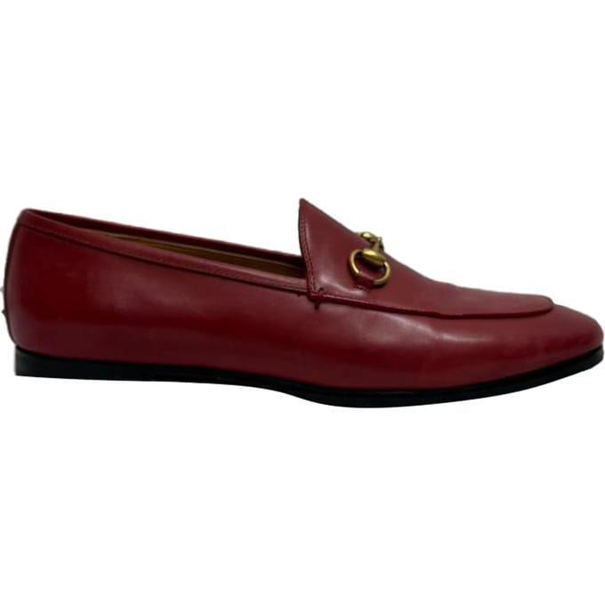 Gucci Jordaan loafers van rood kalfsleer