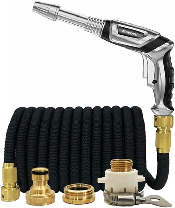Tuinslang Set - Flexibele Slang - Auto Wassen - Lekvrij Messing - 22.5 Meter - Groen