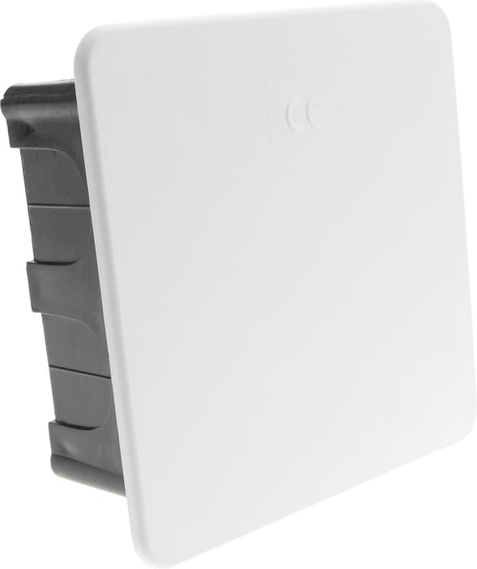 BeMatik - 100x100x48mm vierkante inbouwdoos voor holle muren