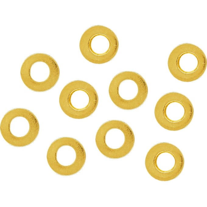Metalen afstandsschijven, Ø 4 mm - Goud