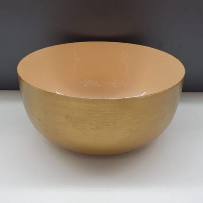 Schaal Candy zalmroze / goud