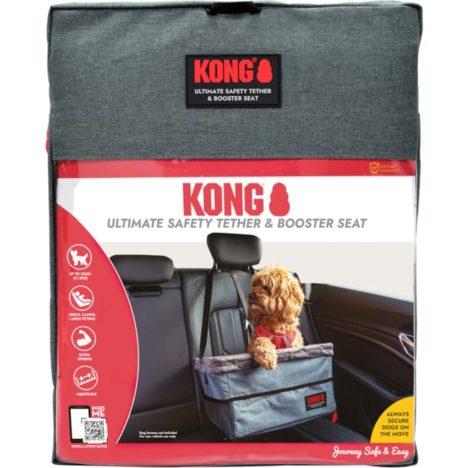 KONG Ultieme Boostersitz & Veiligheidsgordel 44x35x7cm Hond