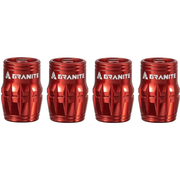 Ventieldopjes Granite Design CNC Schrader/Demonte Obus Juicy Nipples (x4)