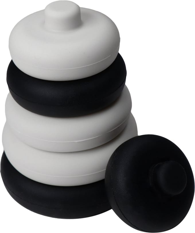 Label Label Zwart/Wit Silicone Stapeltoren LLST-15379