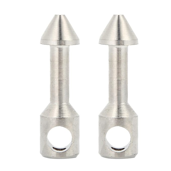 2 6 STuks Duurzaam Roestvrij Staal bot Harpoen Harpoengeweer Elastieken Duikers Accessoire 2Pcs white
