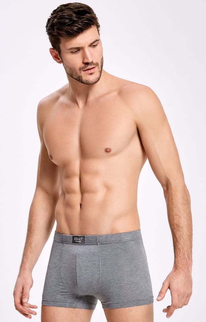 5 Pack Bamboe Boxershort Heren ilke - %92 Bamboe-%8 Elastaan - Antraciet-2XL