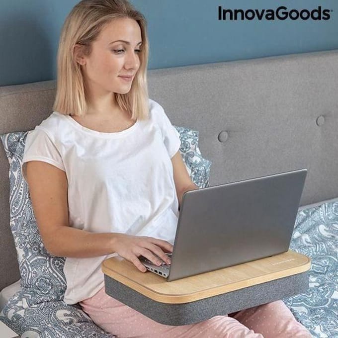 Bureau Portatif - InnovaGoods - Larage - Noir - 1 Bureau - Design Innovant noir