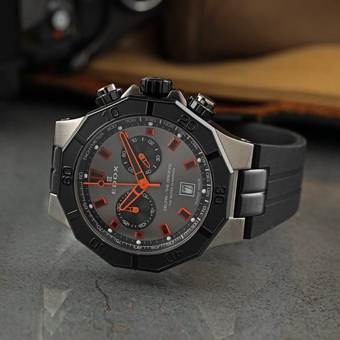 Edox Delfin 10113-37GNCA-GNO Delfin The Original Horloge