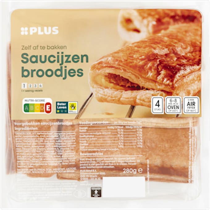 Saucijzenbroodjes Beter Leven