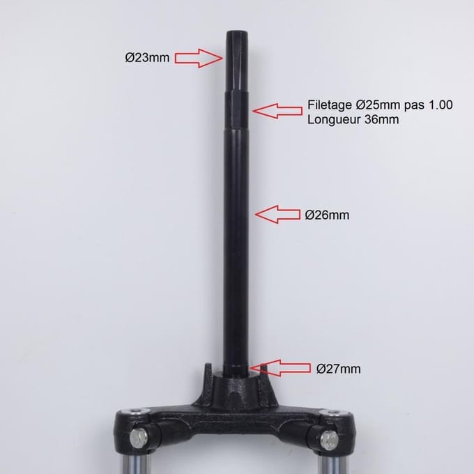 Fourche Teknix pour Scooter MBK 50 Next Génération 2004 à 2009 Neuf