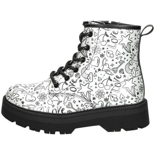 Skechers Gravlen Hi - Doodle Down Meisjes Laarzen - Zilver