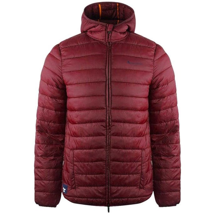 Aquascutum Gewatteerd logo-jack heren Londen (Bordeauxrood)