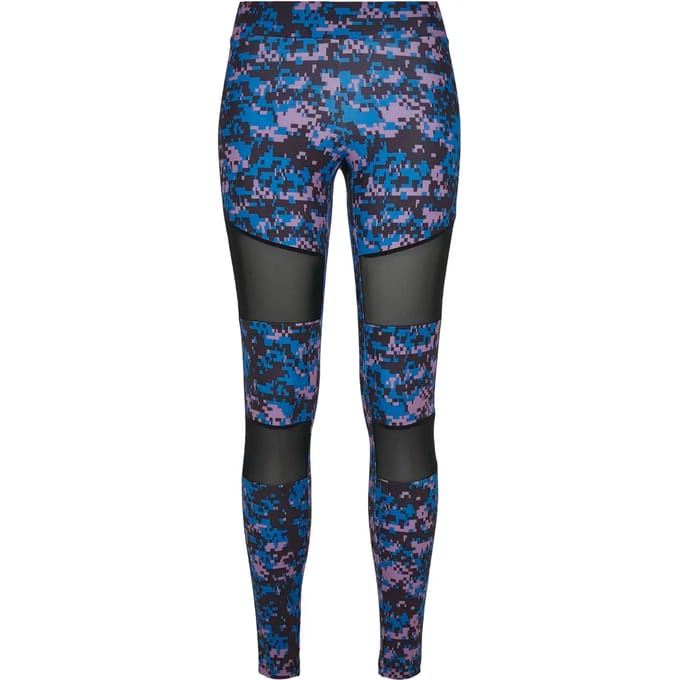 Urban Classics - Camo Tech Mesh Sportlegging - S - Multicolours