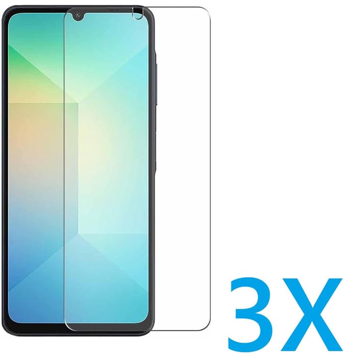 Glasplaatje Geschikt voor: Xiaomi Redmi 14C / Redmi A4 / Redmi A5 / Poco C75 - 3x Screenprotector - screen protector - glas - bescherm - beschermglas