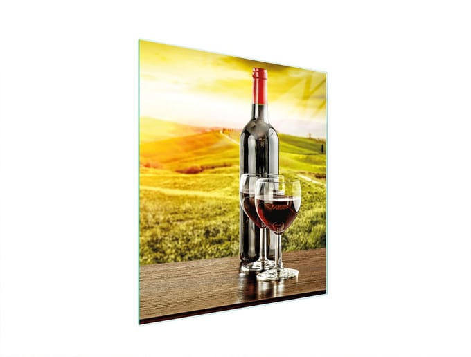 TMK ArtDeko - Snijplank - Glas - 45x52 cm - Wijn