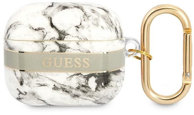 Guess Marble Strap Collection - Etui - AirPods 3 - Grijs - Silicoon