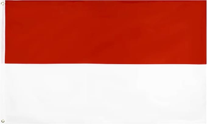 Jumada's - 90 x 150 cm - Indonesische vlag - Ontdek Indonesië