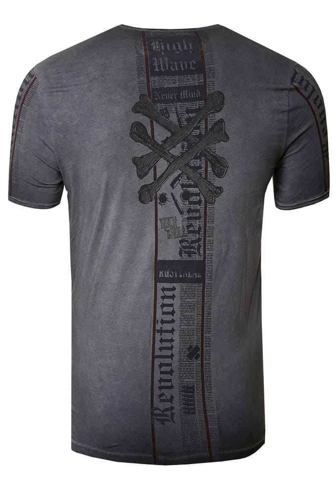 T-shirt met voor- en achterkant bedrukt