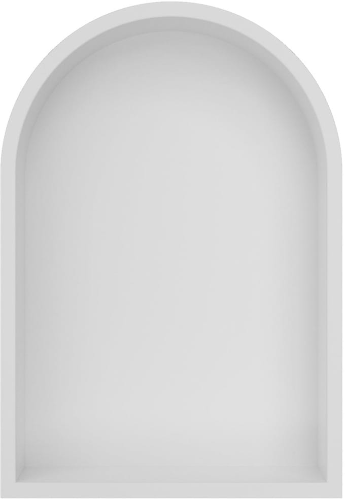 Wiesbaden Demis Inbouwnis Ovaal 30 x 45 x 10 cm - Mat Wit