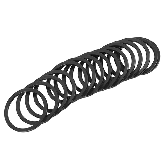 Alliage d'Aluminium Vélo de Route Boîtier de Pédalier Joint Rondelle d'Espacement Moyeu de Roue Libre de Vélo Noir noir