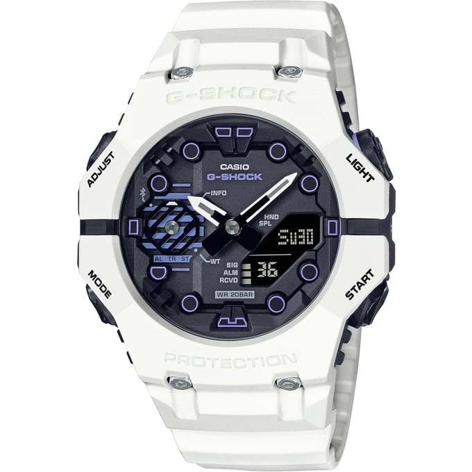 Casio G-SHOCK Heren Hars 200M Waterbestendig Schokbestendig Kwarts Horloge GA-B001SF-7A wit