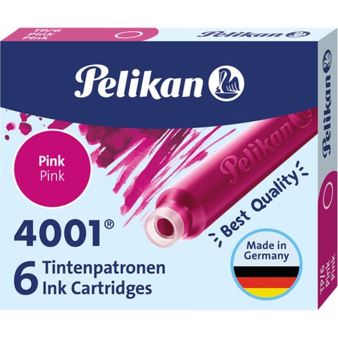 Pelikan 4001 - Korte Inktpatronen - Roze