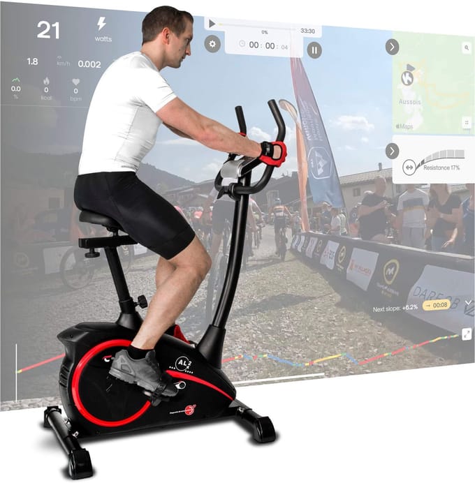 Christopeit - Hometrainer AL 2 S - 9 kg magnetische rem - Bluetooth