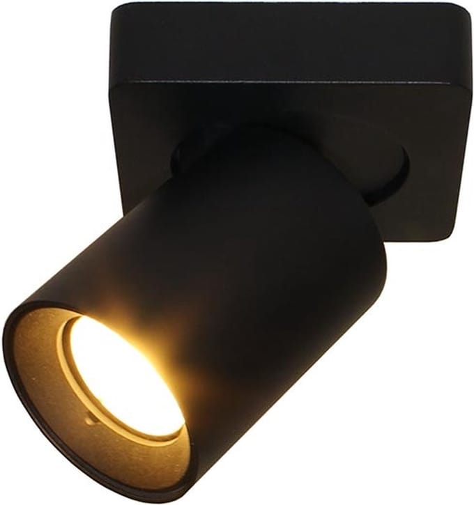 Artdelight - Spot Megano 1 lichts zwart