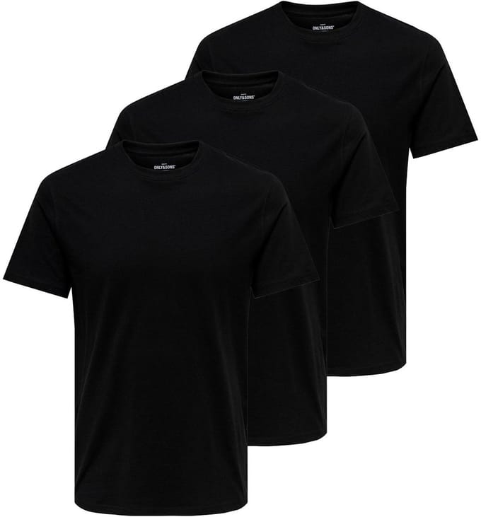 Only & Sons Heren t-shirt 3 pack MAX