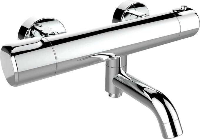 Plieger Voda - Badthermostaat - draaibare uitloop - HOH 15cm - Chroom