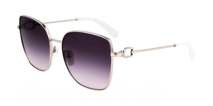 Longchamp LO177S N Silver/gradient blue 58/17/140 WOMAN Zonnebrillen