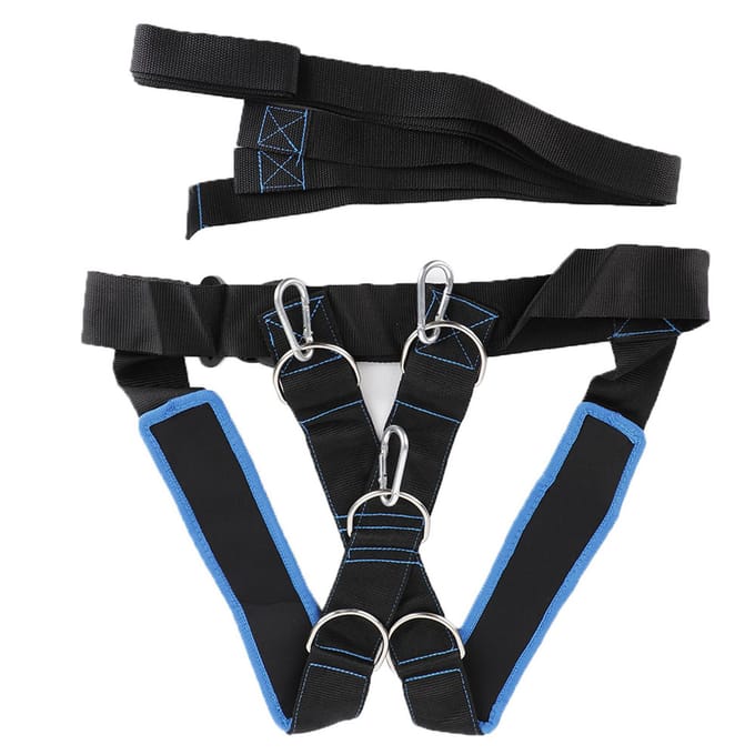 Snelheid Kracht Training Slee Schouderharnas Weerstandsband Riem Sportuitrusting black