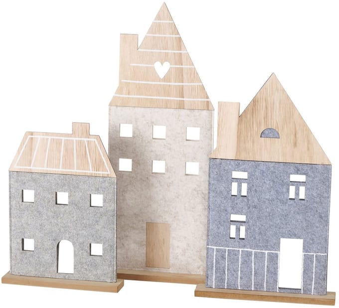 B./2 3-delige set decoratieve standaard Nordy - 2028029